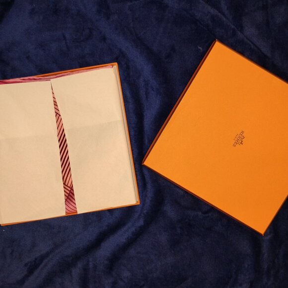 HERMES Jeu Des Omnibus Remix 90 CM Pink Orange Scarf - Excellent In Box - Picture 11 of 11
